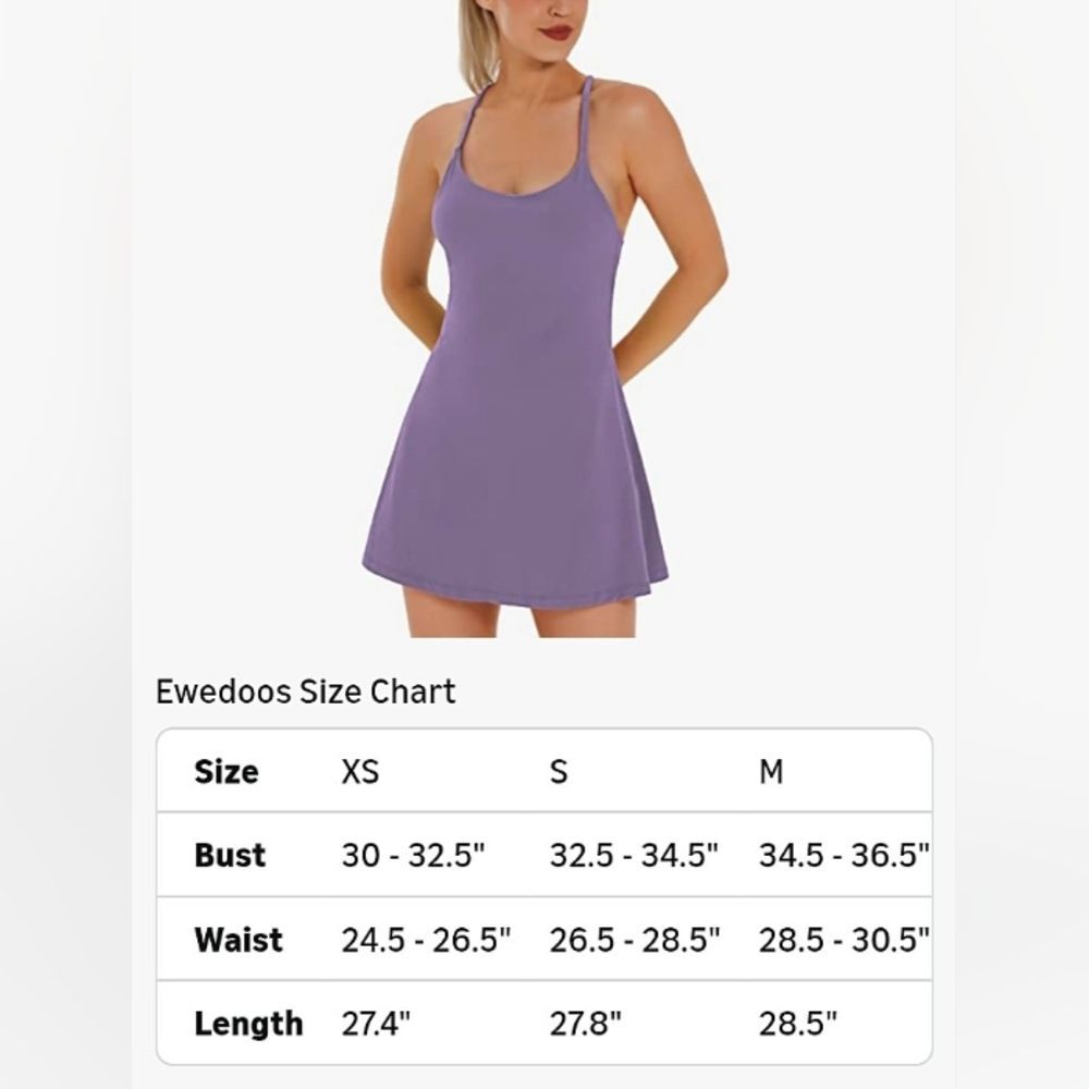 Purple Athletic Tennis Dress Sz XS Activewear - Picture 12 of 12